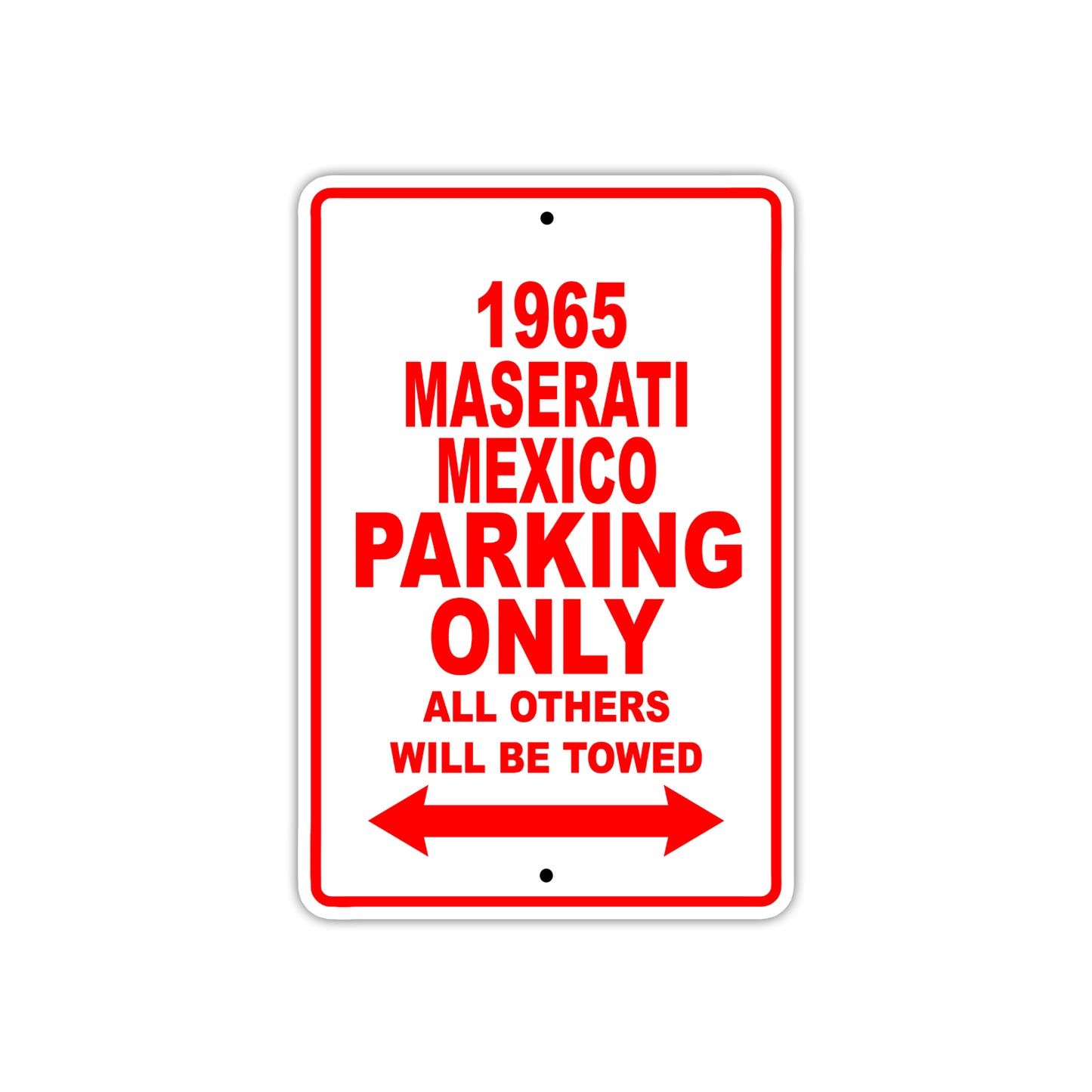 1965 Maserati Mexico Parking Only All Others Will Be Towed
