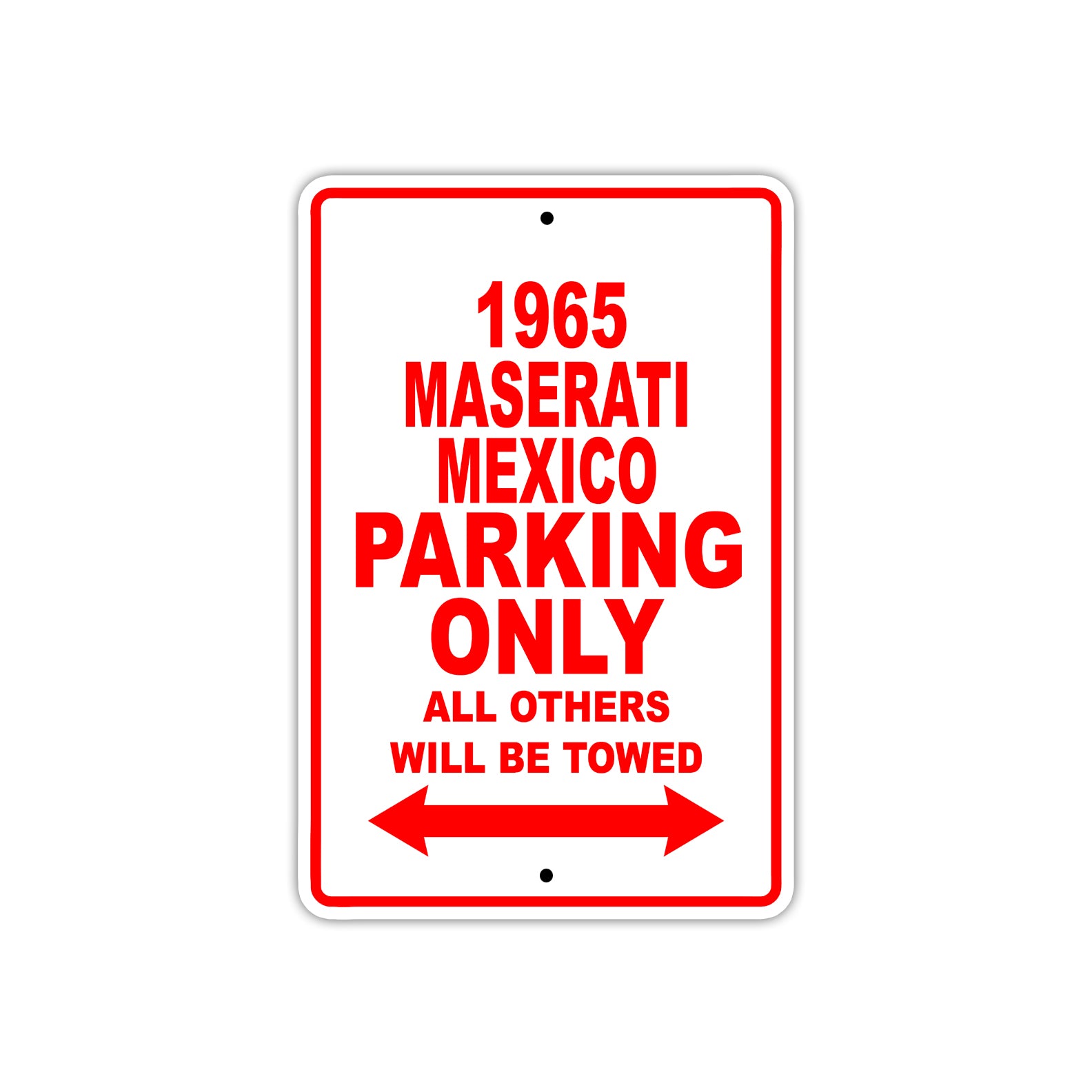 1965 Maserati Mexico Parking Only All Others Will Be Towed