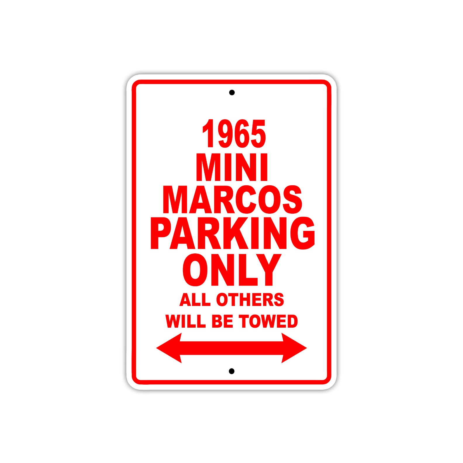 1965 Mini Marcos Parking Only All others Will Be Towed 
