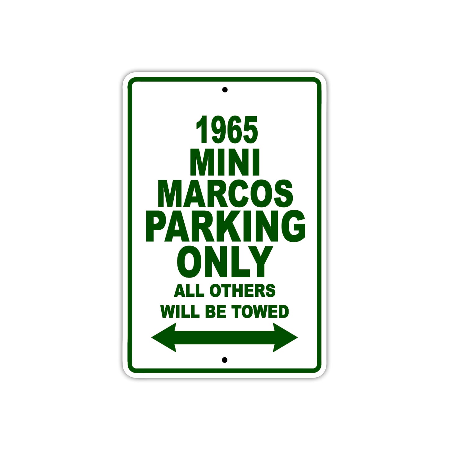 1965 Mini Marcos Parking Only All others Will Be Towed 
