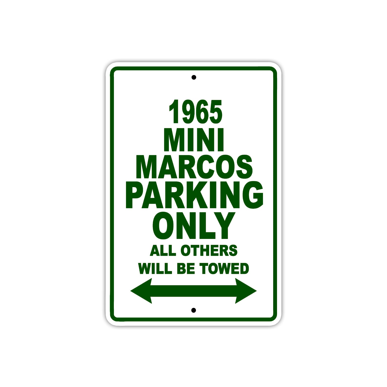 1965 Mini Marcos Parking Only All others Will Be Towed 