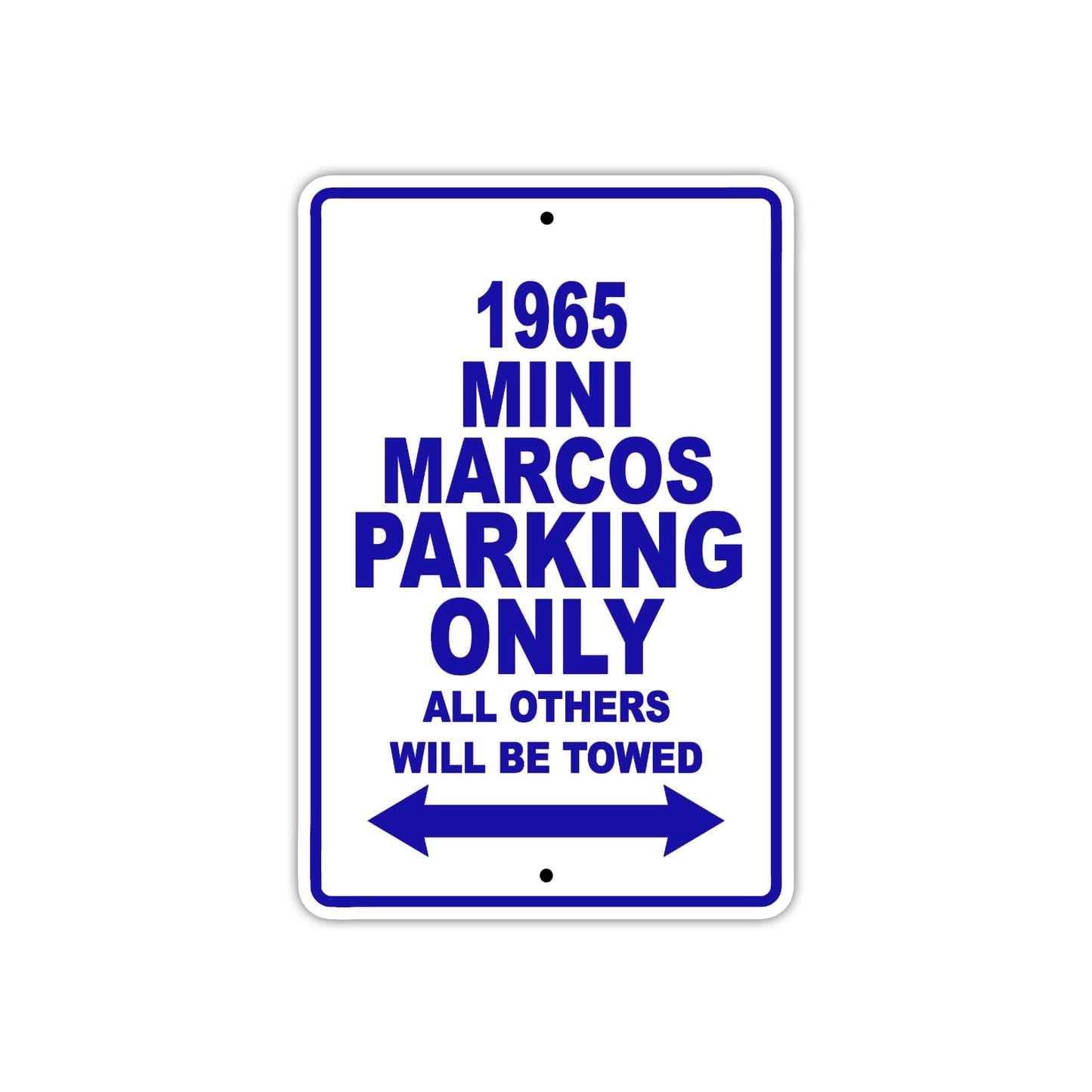1965 Mini Marcos Parking Only All others Will Be Towed 