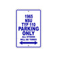 1965 NSU TYP 110 Parking Only All Others Will Be Towed