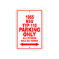 1965 NSU TYP 110 Parking Only All Others Will Be Towed