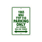 1965 NSU TYP 110 Parking Only All Others Will Be Towed