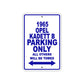 1965 Opel Kadett B Parking Only All Others Will Be Towed  