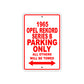 1965 Opel Rekord Series B Parking Only All Others Will Be Towed 
