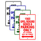 1965 Opel Rekord Series B Parking Only All Others Will Be Towed 