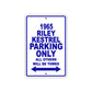 1965 Riley Kestrel Parking Only All Others Will Be Towed