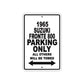 1965 Suzuki Fronte 800 Parking Only All Others Will Be Towed