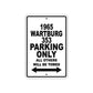 1965 Wartburg 353 Parking Only All Others Will Be Towed
