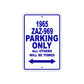 1965 ZAZ-969 Parking Only All Others Will Be Towed