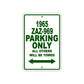 1965 ZAZ-969 Parking Only All Others Will Be Towed