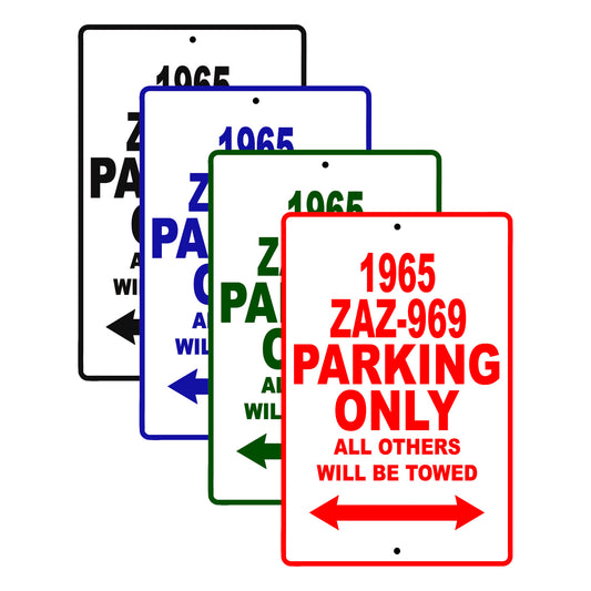 1965 ZAZ-969 Parking Only All Others Will Be Towed