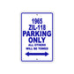 1965 ZIL-118 Parking Only All Others Will Be Towed