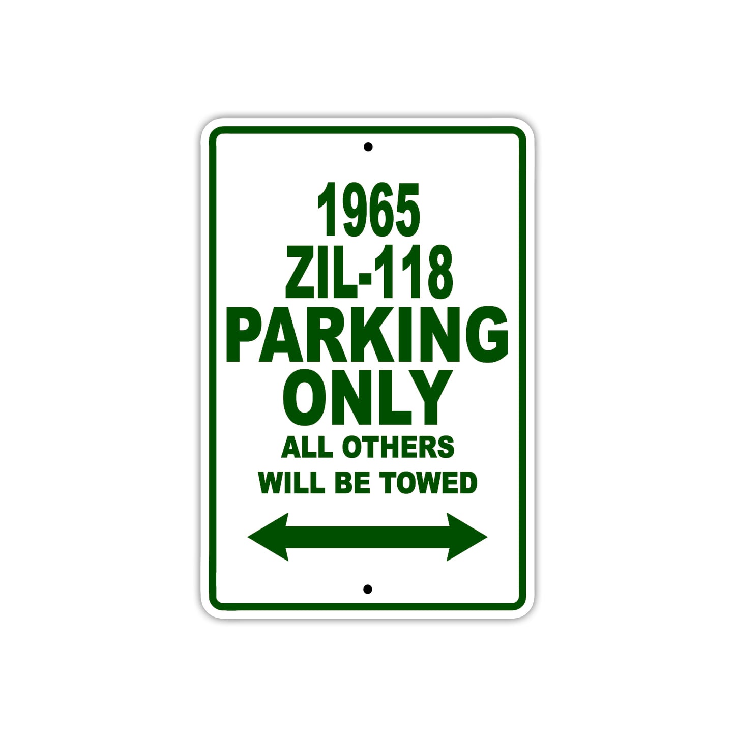 1965 ZIL-118 Parking Only All Others Will Be Towed