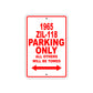 1965 ZIL-118 Parking Only All Others Will Be Towed