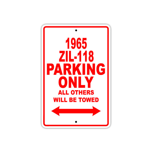 1965 ZIL-118 Parking Only All Others Will Be Towed