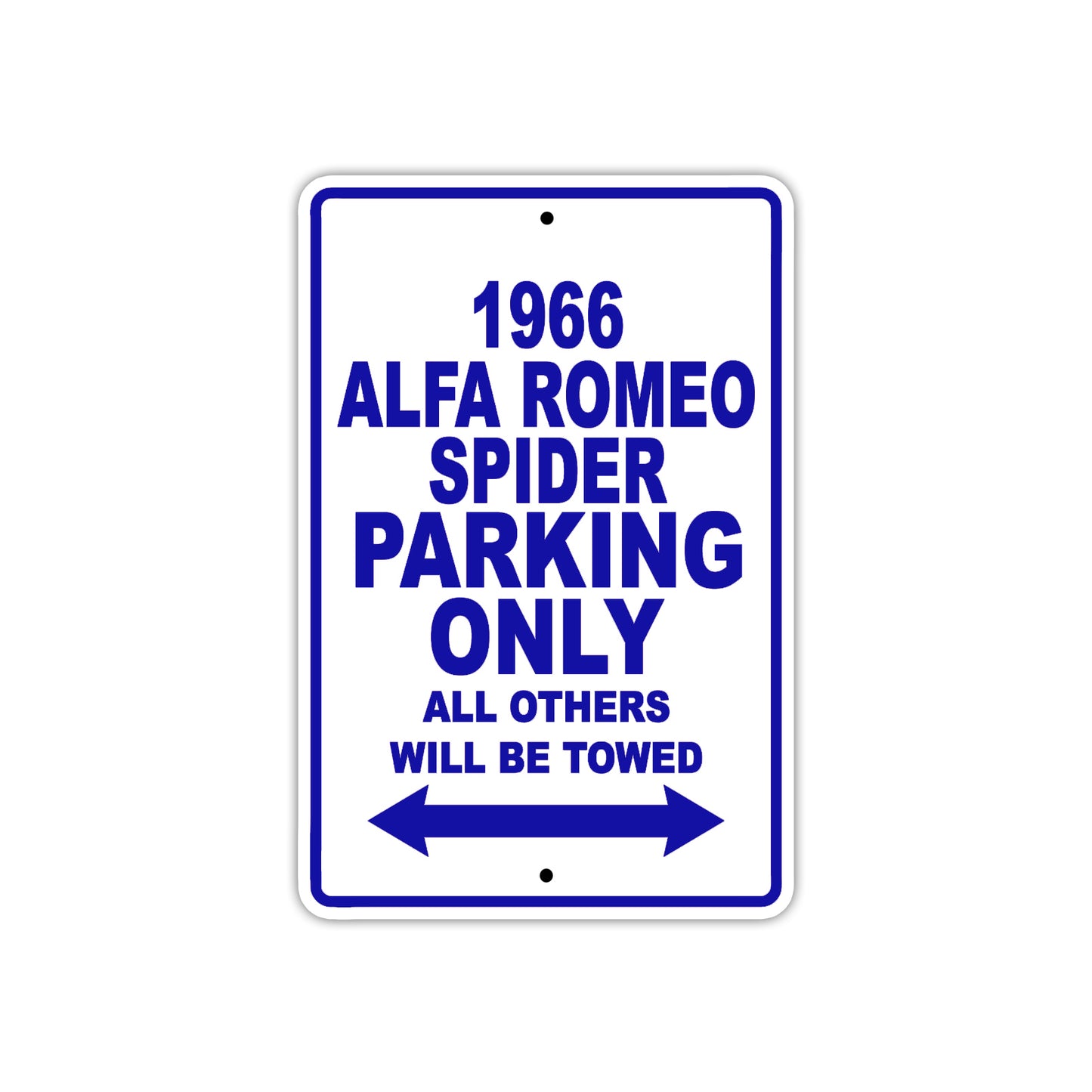 1966 Alfa Romeo Spider Parking Only All Others Will Be Towed 
