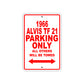 1966 Alvis TF 21 Parking Only All Others Will Be Towed