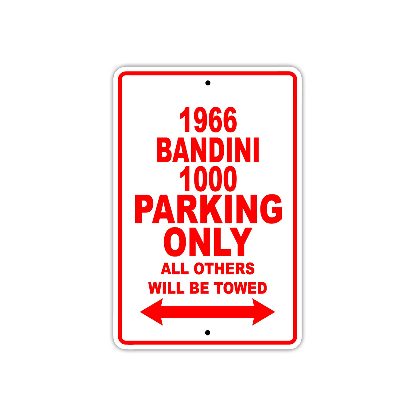1966 Bandini 1000 Parking Only All Others Will Be Towed 