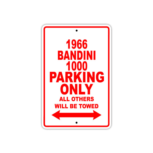 1966 Bandini 1000 Parking Only All Others Will Be Towed 