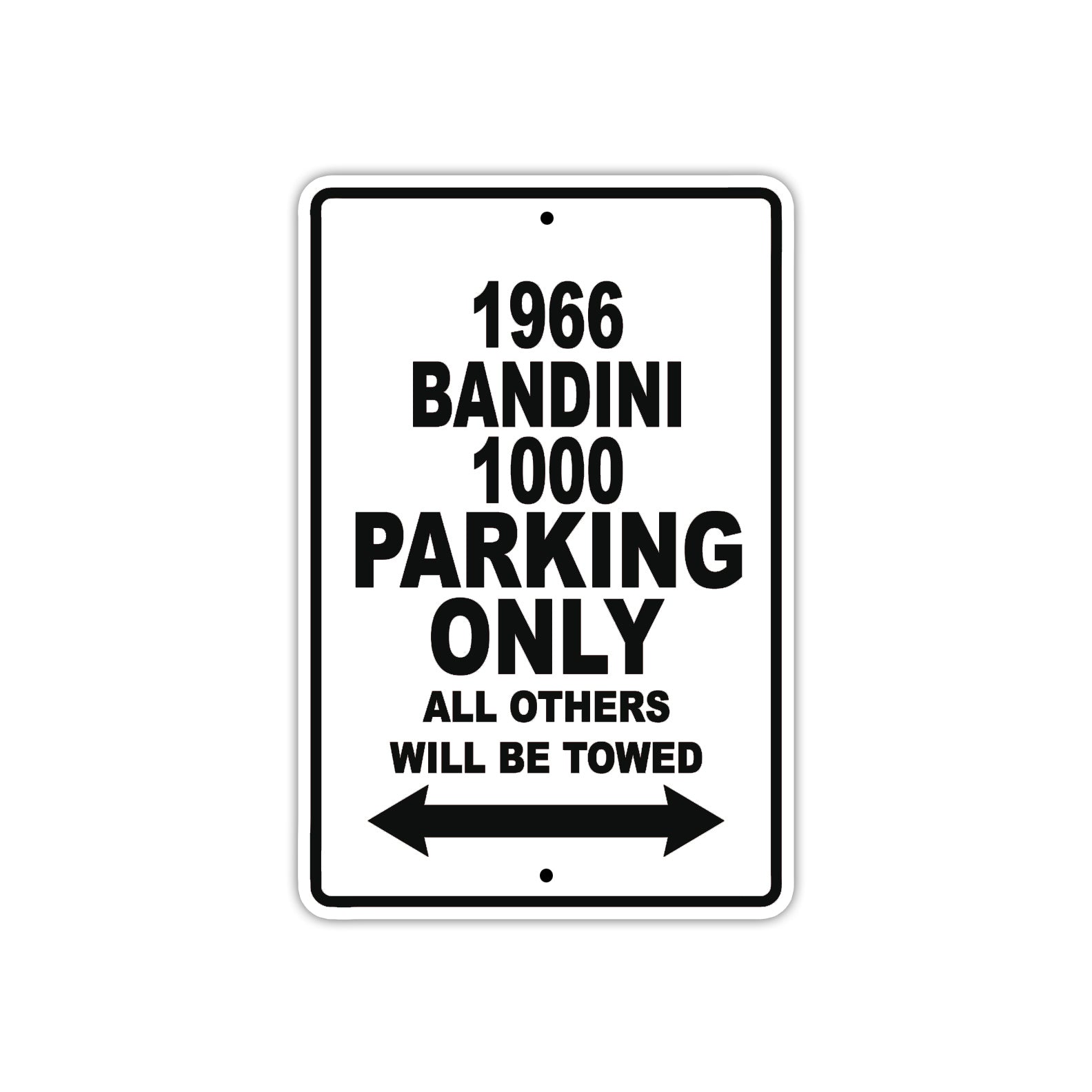 1966 Bandini 1000 Parking Only All Others Will Be Towed 