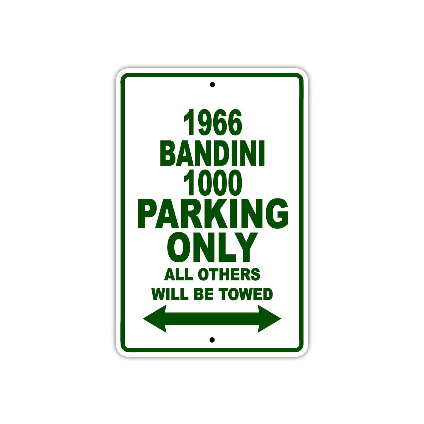 1966 Bandini 1000 Parking Only All Others Will Be Towed 