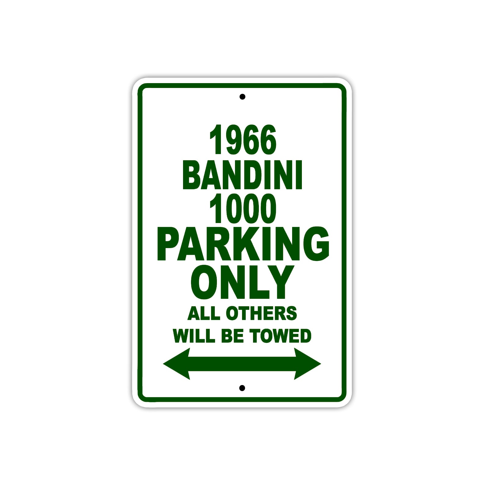 1966 Bandini 1000 Parking Only All Others Will Be Towed 