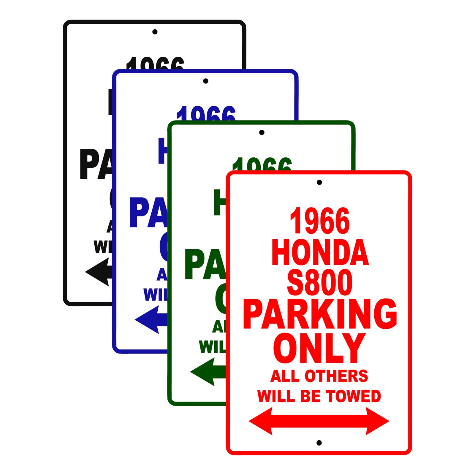 1966 Honda S800 Parking Only All Others Will Be Towed Signs 