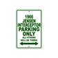 1966 Jensen Interceptor Parking Only All Others Will Be Towed Sign Plate