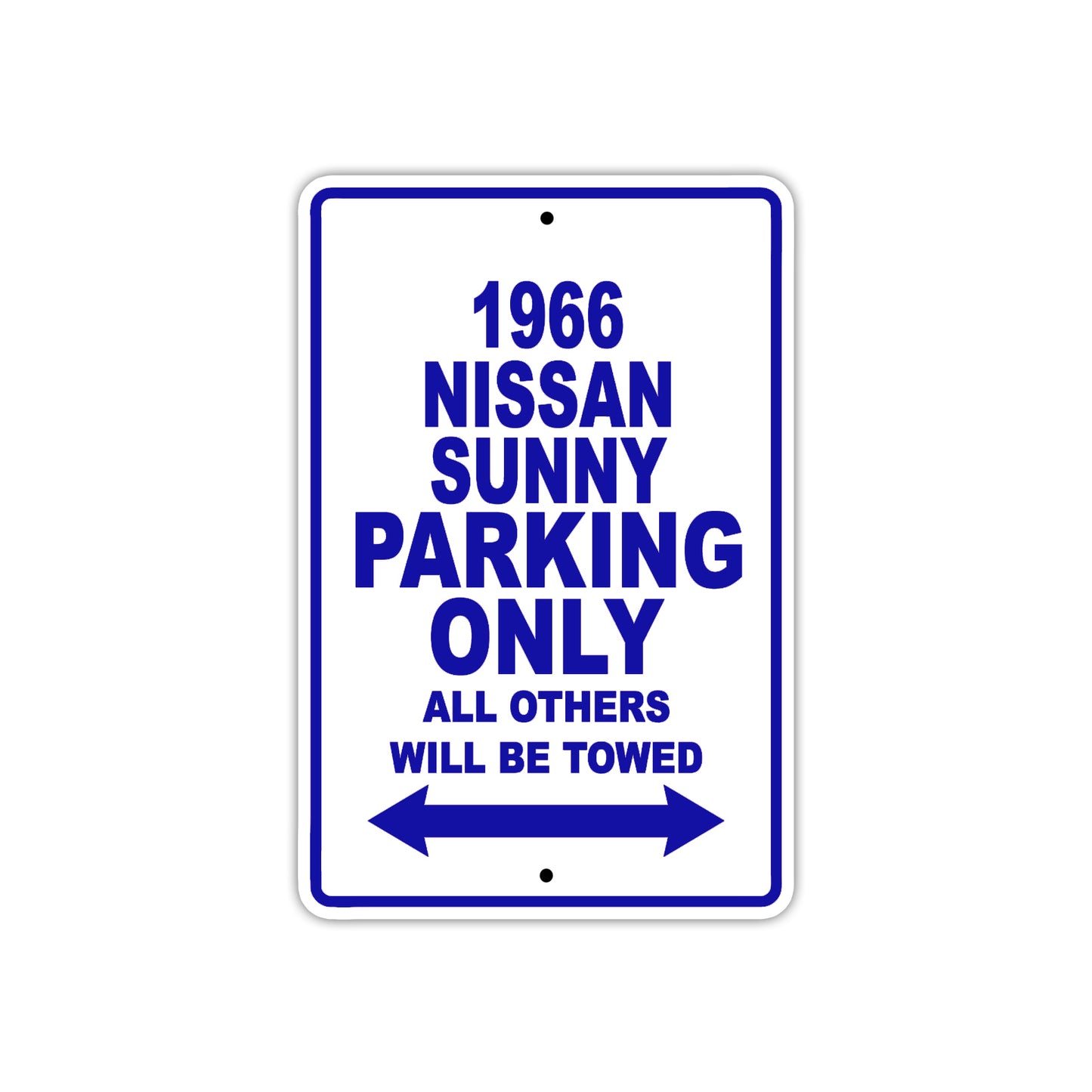 1966 Nissan Sunny Parking Only All Others Will Be Towed Sign Plates