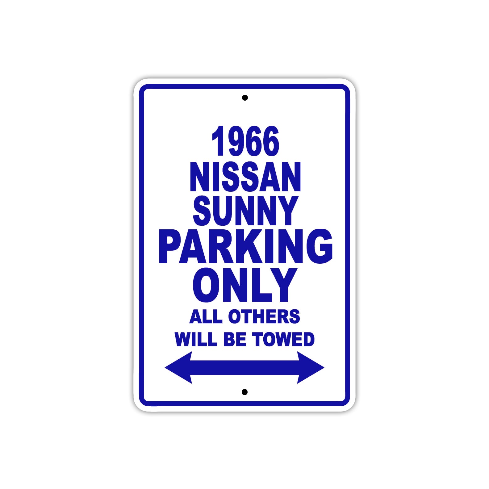 1966 Nissan Sunny Parking Only All Others Will Be Towed Sign Plates
