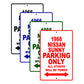 1966 Nissan Sunny Parking Only All Others Will Be Towed Signs