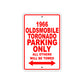 1966 Oldsmobile Toronado Parking Only All Others Will Be Towed Sign 