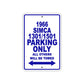 1966 Simca 1301/1501 Parking Only All Others Will Be Towed Sign
