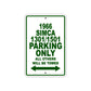 1966 Simca 1301/1501 Parking Only All Others Will Be Towed Sign