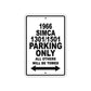 1966 Simca 1301/1501 Parking Only All Others Will Be Towed Sign