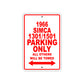 1966 Simca 1301/1501 Parking Only All Others Will Be Towed Sign