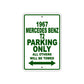 1967 Mercedes Benz T2 Parking Only All Others Will Be Towed Metal Sign