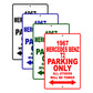 1967 Mercedes Benz T2 Parking Only All Others Will Be Towed Signs