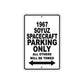 1967 Soyuz Spacecraft Parking Only All Others Will Be Towed Sign Plate