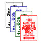 1968 Audi 100 Coupe S Parking Only All Others Will Be Towed Signs