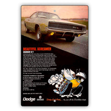 1968 Dodge Charger RT- Beautiful Screamer Aluminum Metal Sign