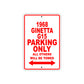 1968 Ginetta G15 Parking Only All Others Will Be Towed Sign