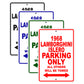 1968 Lamborghini Islero Parking Only All Others Will Be Towed Signs
