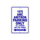 1970 AMC Amitron Parking Only All Others Will Be Towed Metal Sign