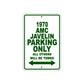 1970 AMC Javelin Car Parking Only All Others Will Be Towed Sign Plate