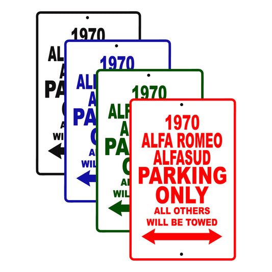 1970 Alfa Romeo Alfasud Car Parking Only All Others Will Be Towed
