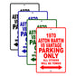 1970 Aston Martin V8 Vantage Car Parking Only All Others Will Be Towed Signs
